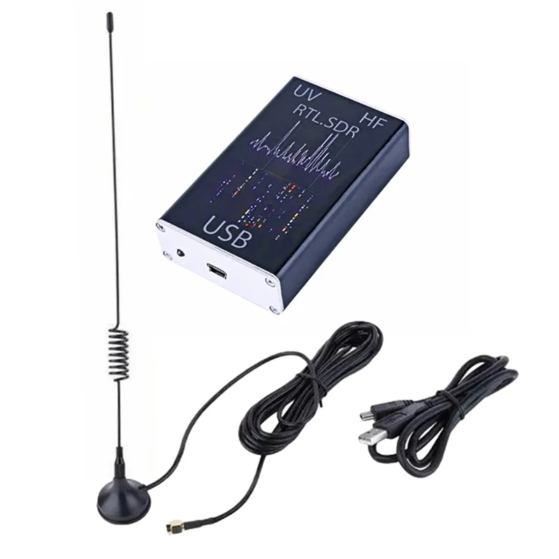 B50C SDR Receiver 100Khz-1.7Ghz Full Band UV RTL-SDR USB Receiver Short Wave Broadband Software-Defined Radio - Image 4