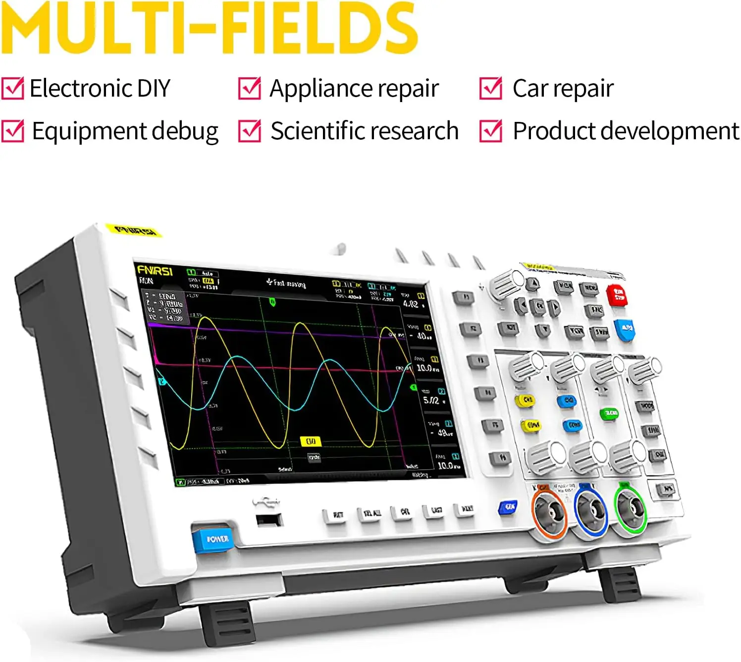 FNIRSI 1014D 2 in 1 Digital Oscilloscope DDS Signal Generator - Image 4