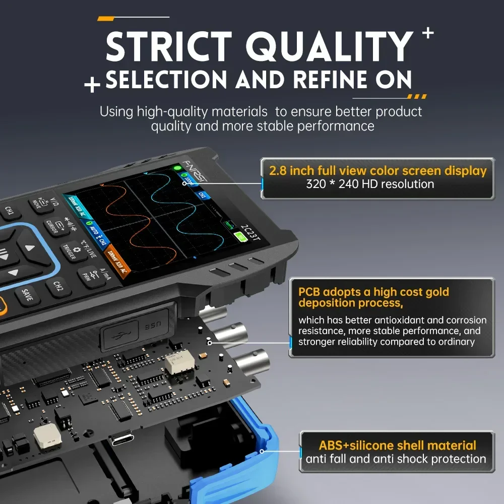 FNIRSI 2C23T Digital Oscilloscope Multimeter Tool - Image 3