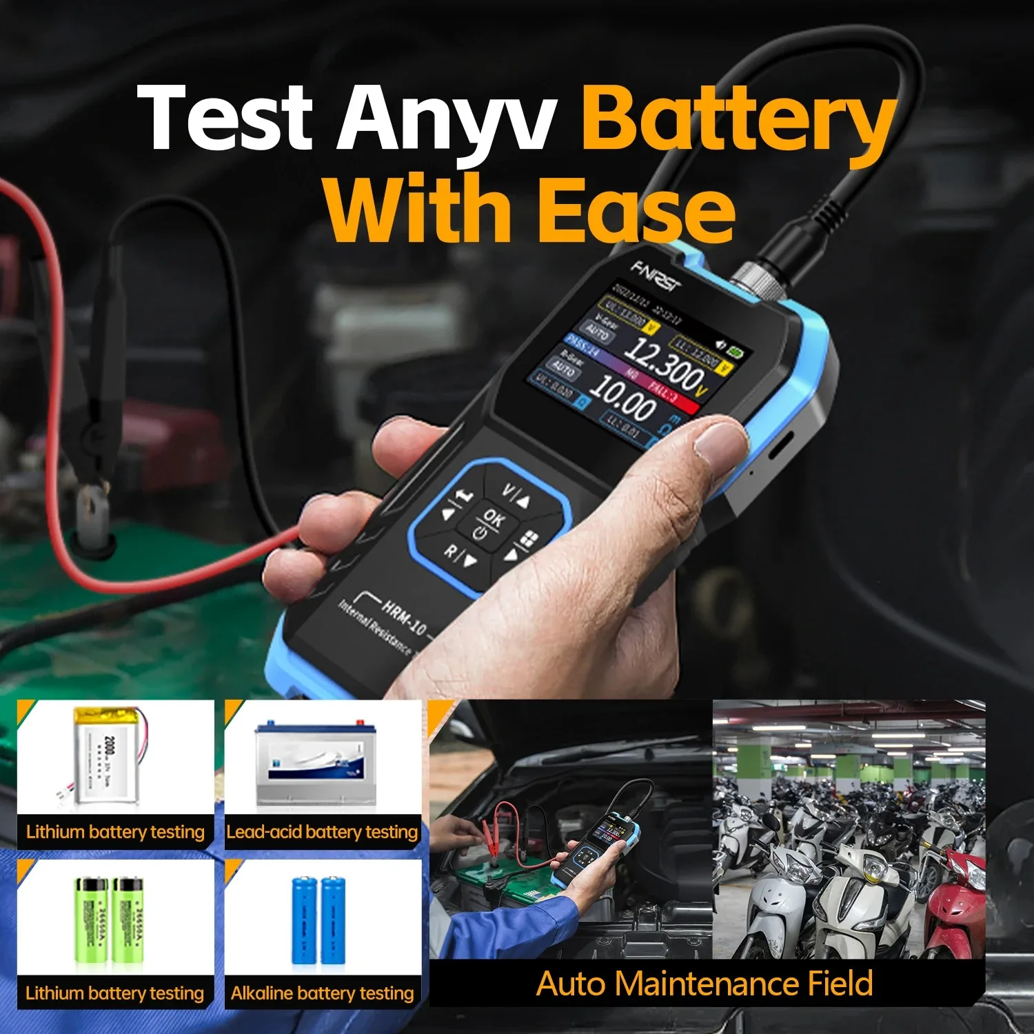 FNIRSI HRM-10 Battery Voltage Tester Tool - Image 5