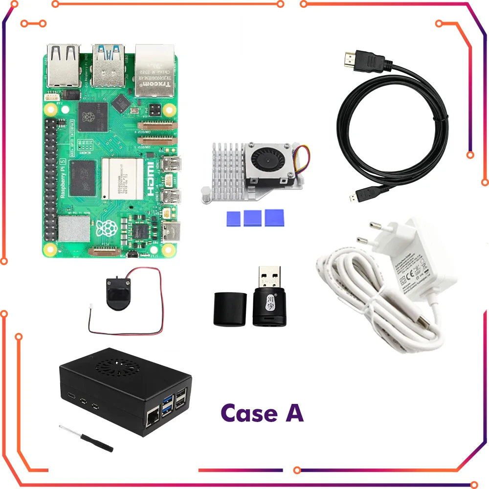 Raspberry Pi 5 4GB 8GB RAM Dev Board Computer 2.4GHz Cortex-A76 CPU VideoCore VII GPU Optional Case Fan Power Supply for Pi5 - Image 11