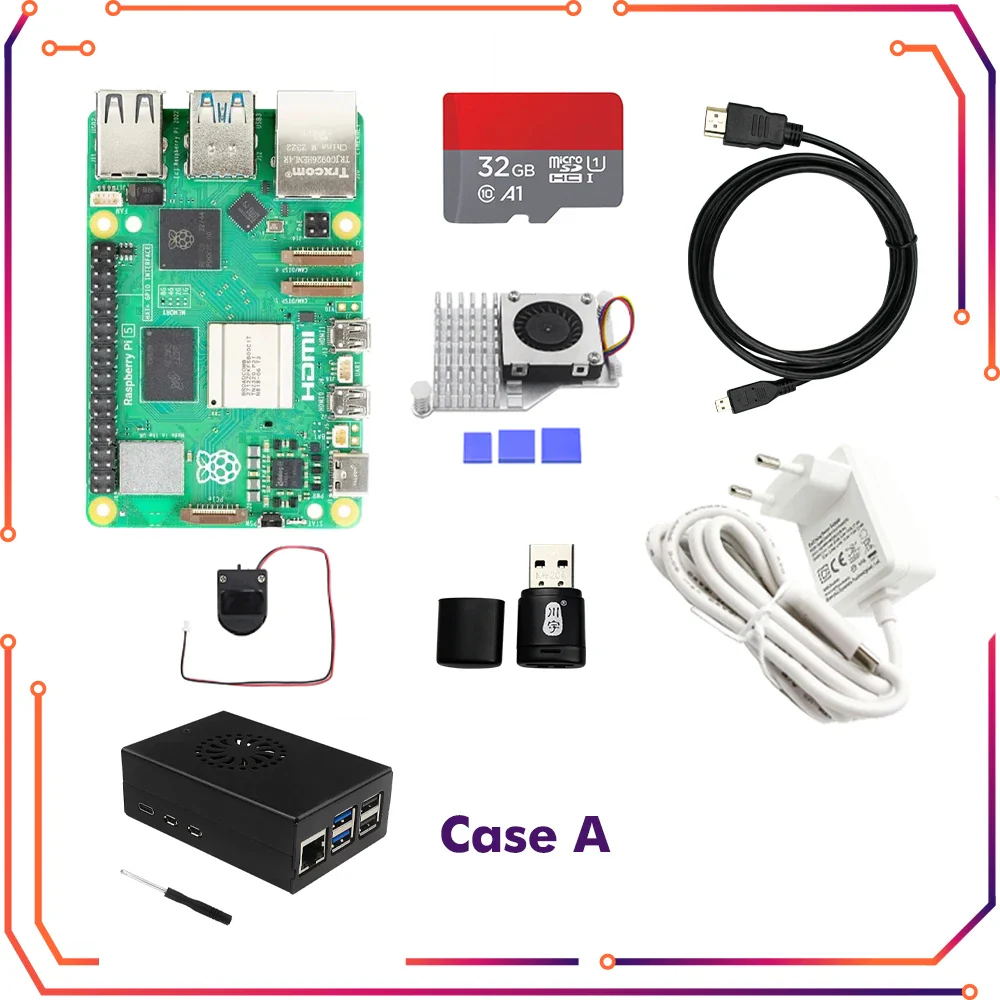 Raspberry Pi 5 4GB 8GB RAM Dev Board Computer 2.4GHz Cortex-A76 CPU VideoCore VII GPU Optional Case Fan Power Supply for Pi5 - Image 12