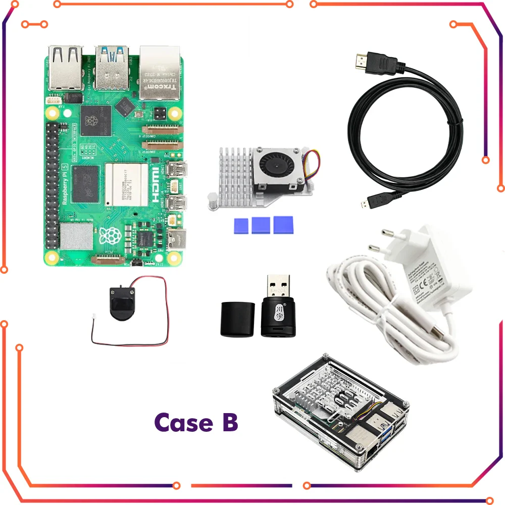 Raspberry Pi 5 4GB 8GB RAM Dev Board Computer 2.4GHz Cortex-A76 CPU VideoCore VII GPU Optional Case Fan Power Supply for Pi5 - Image 14