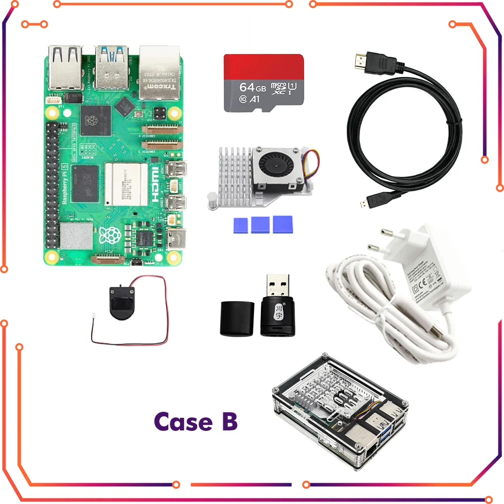 Raspberry Pi 5 4GB 8GB RAM Dev Board Computer 2.4GHz Cortex-A76 CPU VideoCore VII GPU Optional Case Fan Power Supply for Pi5 - Image 9