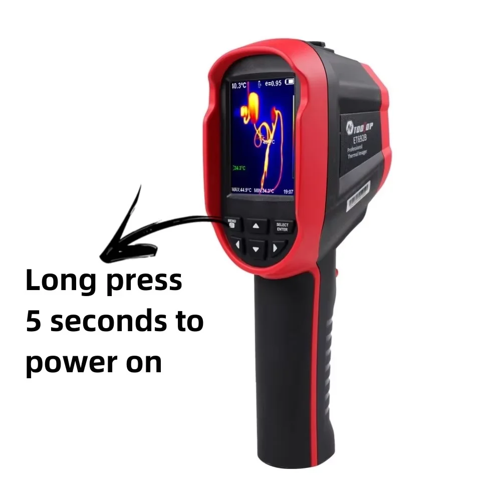 TOOLTOP ET692B Handheld Infrared & Visible Light Thermal Imager 160*120 Thermal Camera 25Hz Floor Heating Power Circuit Repair - Image 3