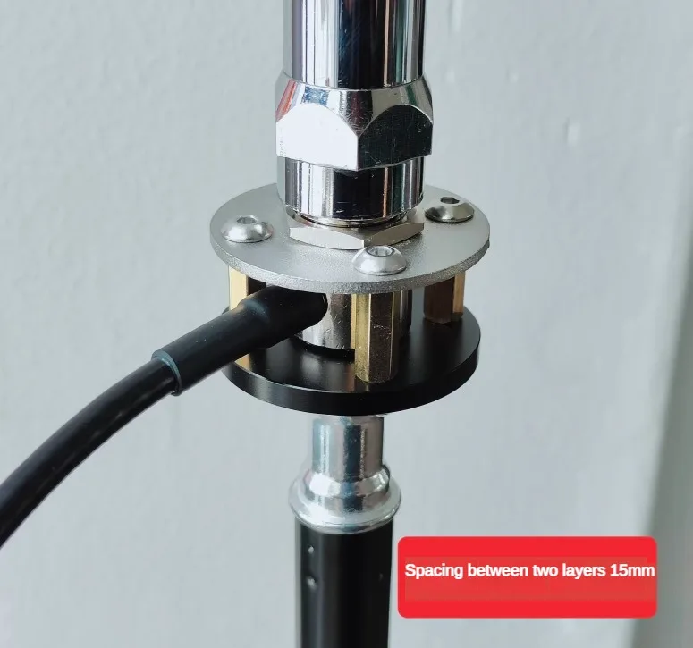 Tripod antenna installation bracket outdoor portable M pipe head base 1/4 inch threaded UV+shortwave - Image 4