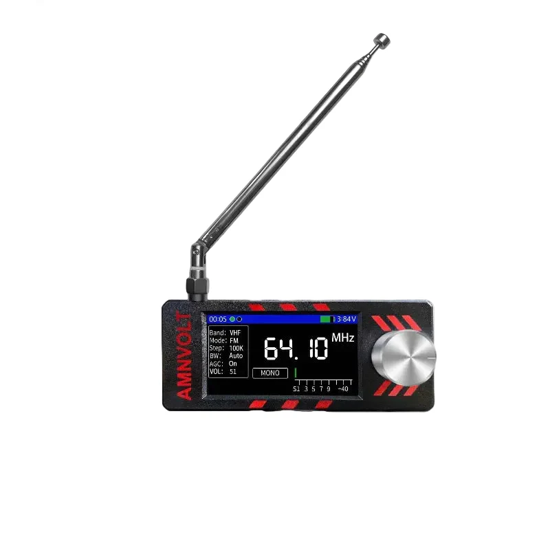 V3S AMNVOLT Mini SI4732 DSP Radio Receiver with Hi-Z, FM AM SSB LSB USB Mode, SI4732 DSP Chip