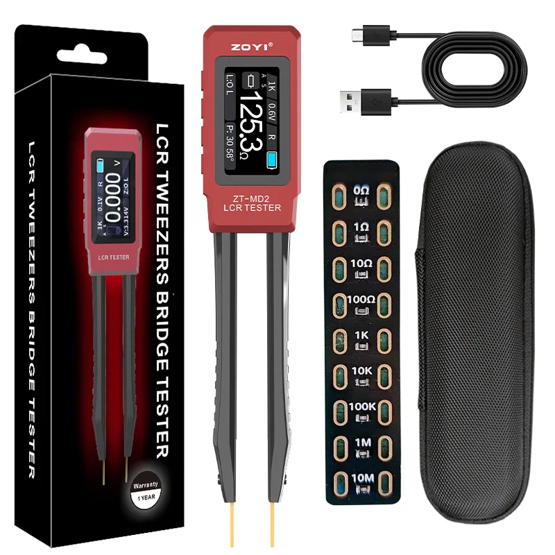 ZOYI ZT-MD2 Intelligent Tweezers Lcr Digital Bridge Tester One Click Measurement Of Resistance Capacitance, And Inductance - Image 10