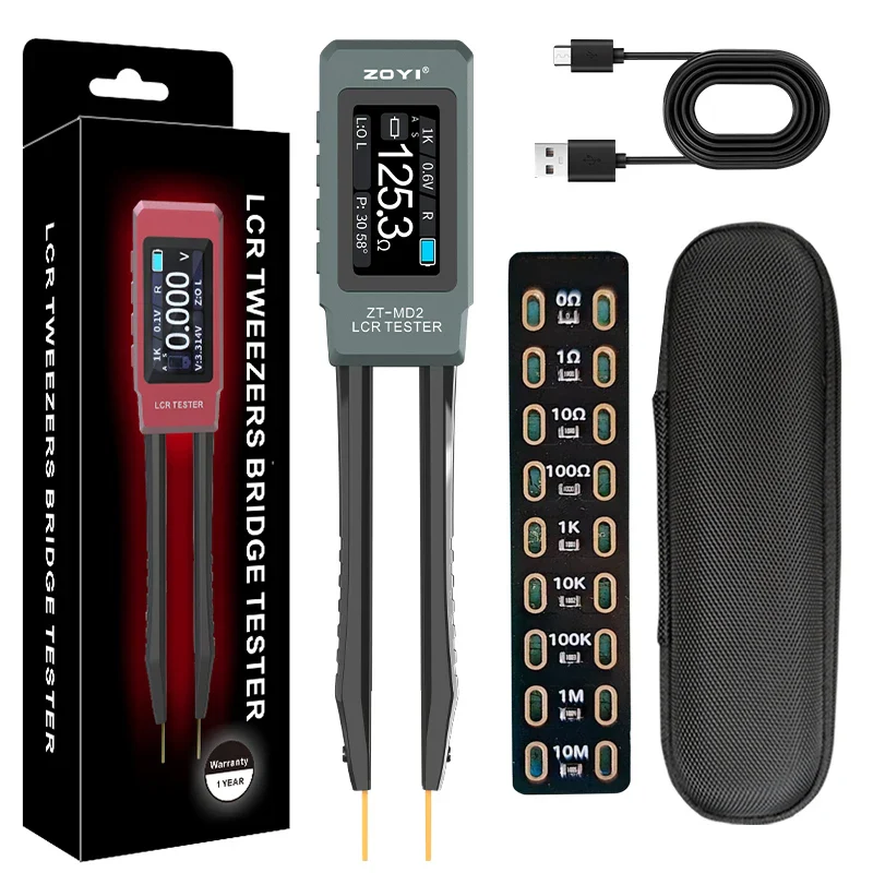 ZOYI ZT-MD2 Intelligent Tweezers Lcr Digital Bridge Tester One Click Measurement Of Resistance Capacitance, And Inductance - Image 7