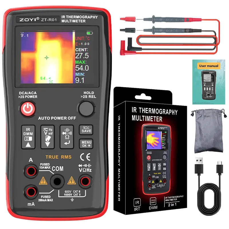 ZOYI ZT-R01 two-in-one infrared thermal imaging multimeter Industrial electric floor heating circuit board maintenance - Image 7